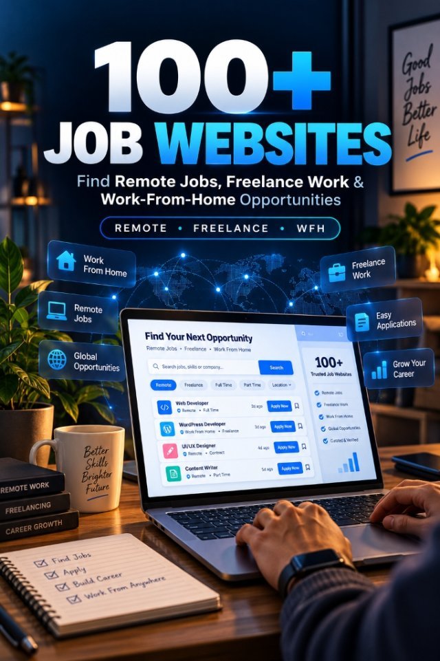 100+ Job Websites Ebook Cover