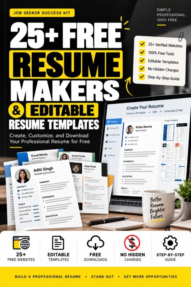 25+ Resume Makers & Templates Cover